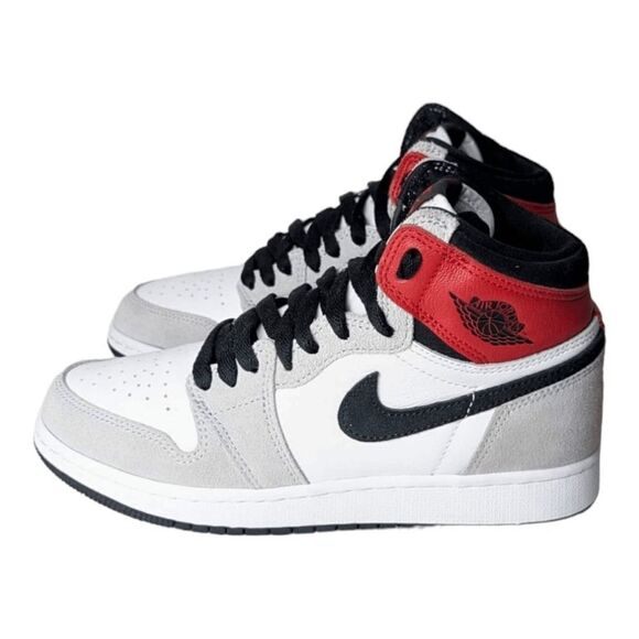 NIKE Air Jordan 1 Retro High 'Smokey Grey' Sneakers Size 6 - Picture 2 of 9